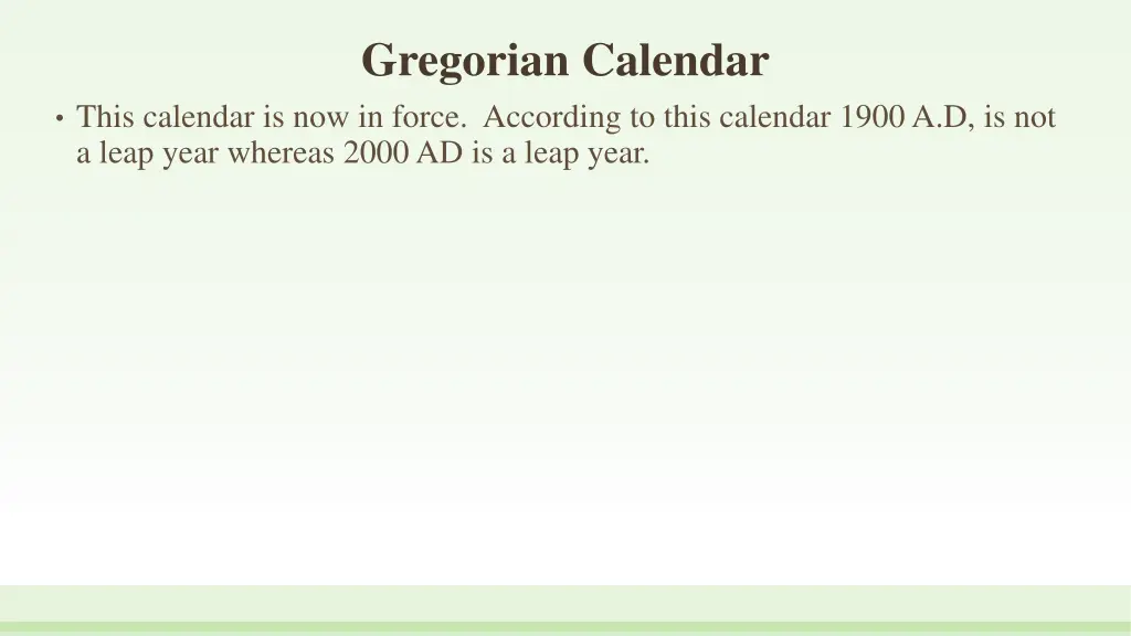 gregorian calendar 6