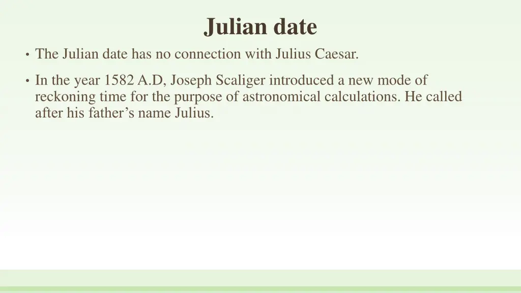 julian date 2