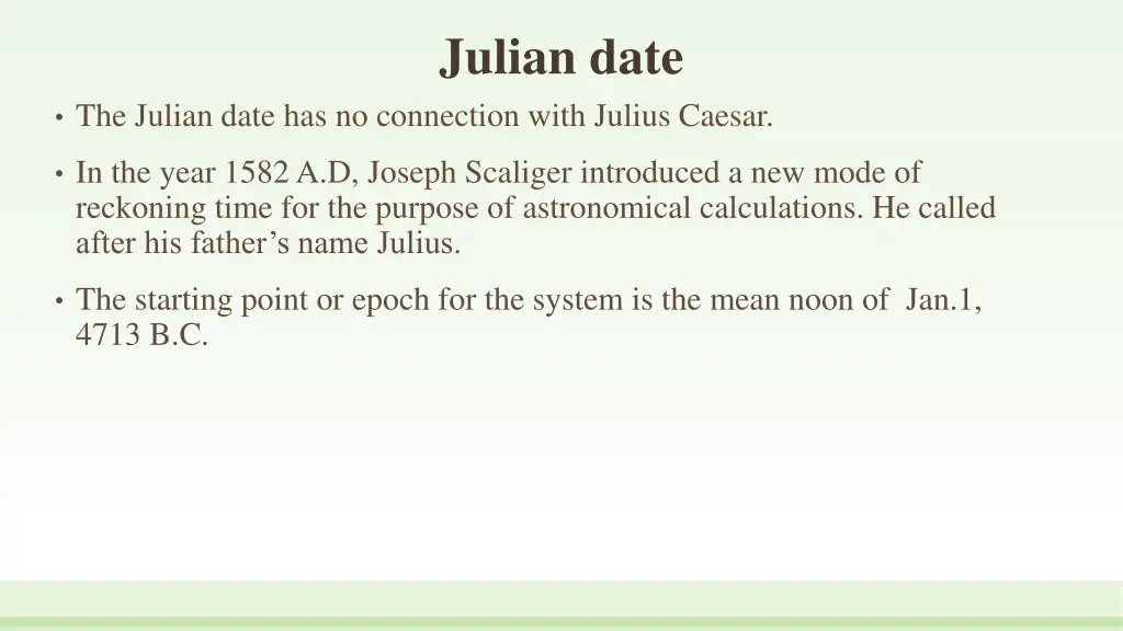 julian date 3