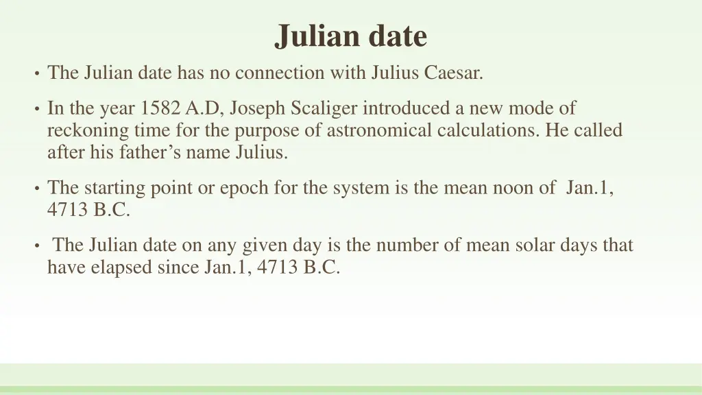 julian date 4