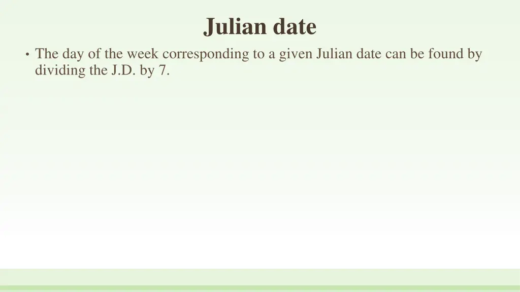 julian date 6