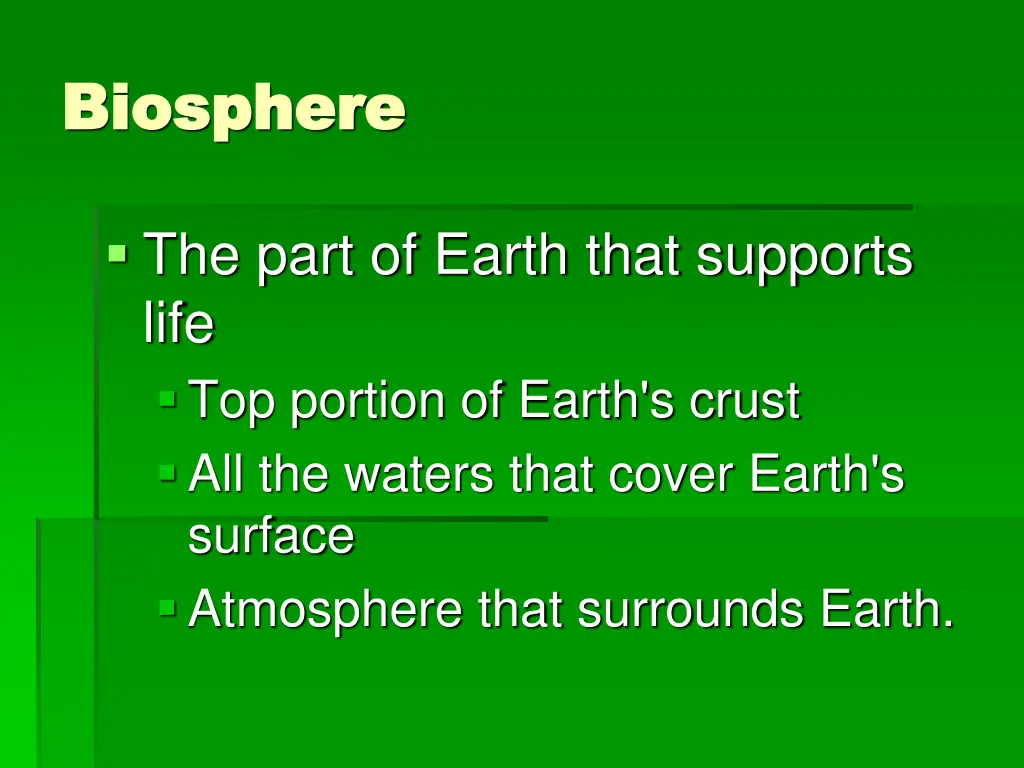 biosphere biosphere