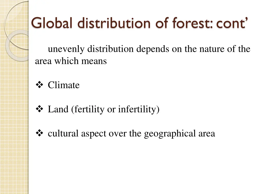 global distribution of forest cont 2