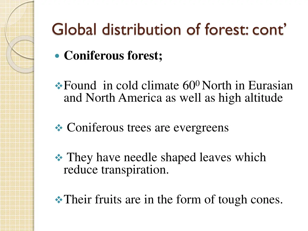 global distribution of forest cont 9