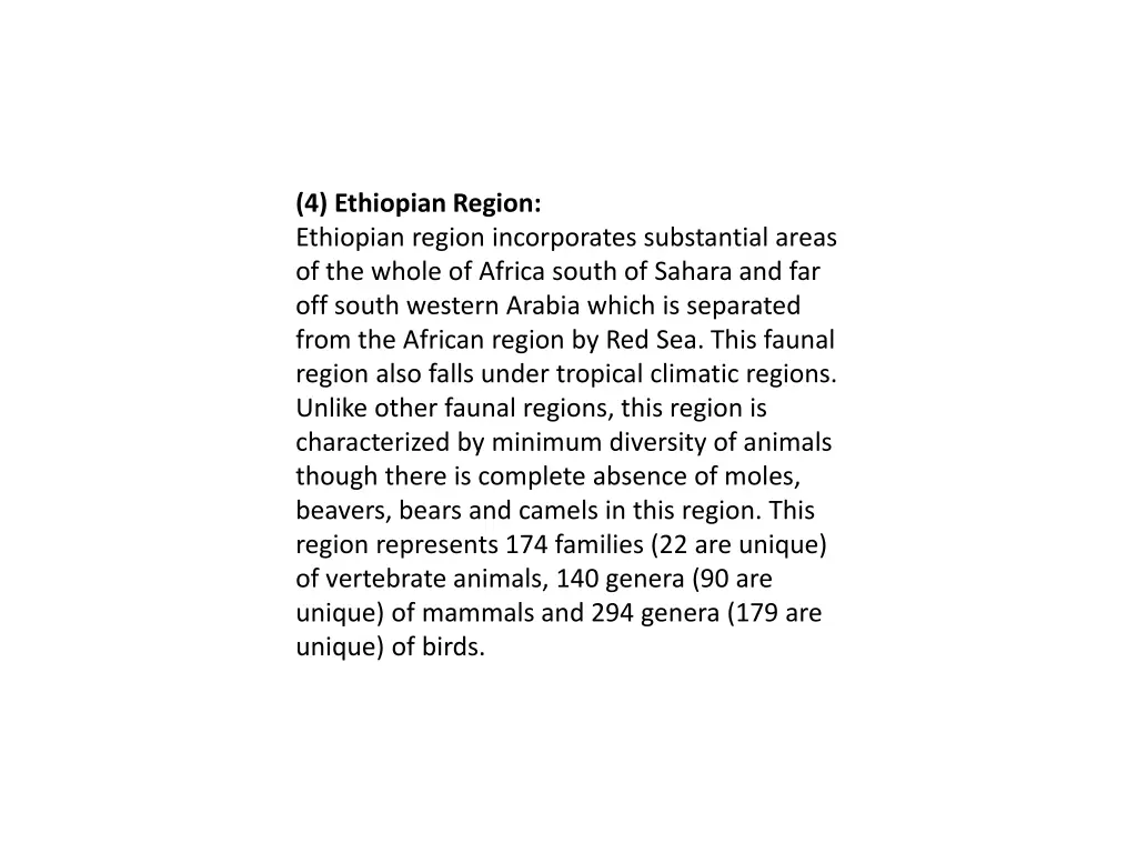 4 ethiopian region ethiopian region incorporates