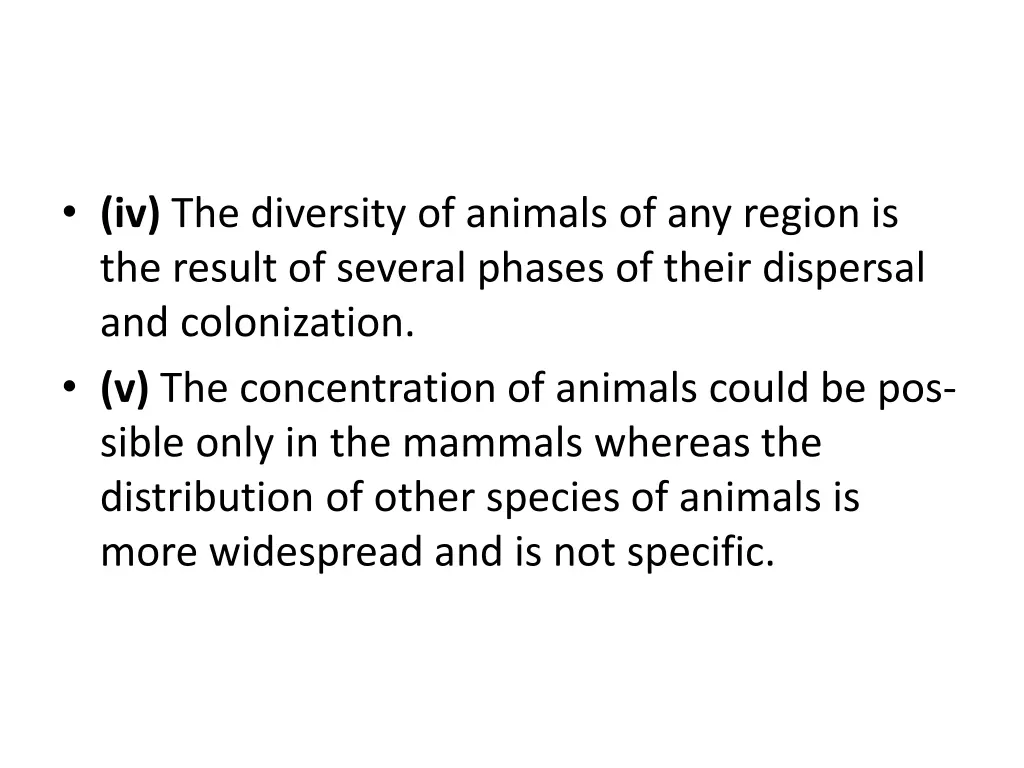 iv the diversity of animals of any region