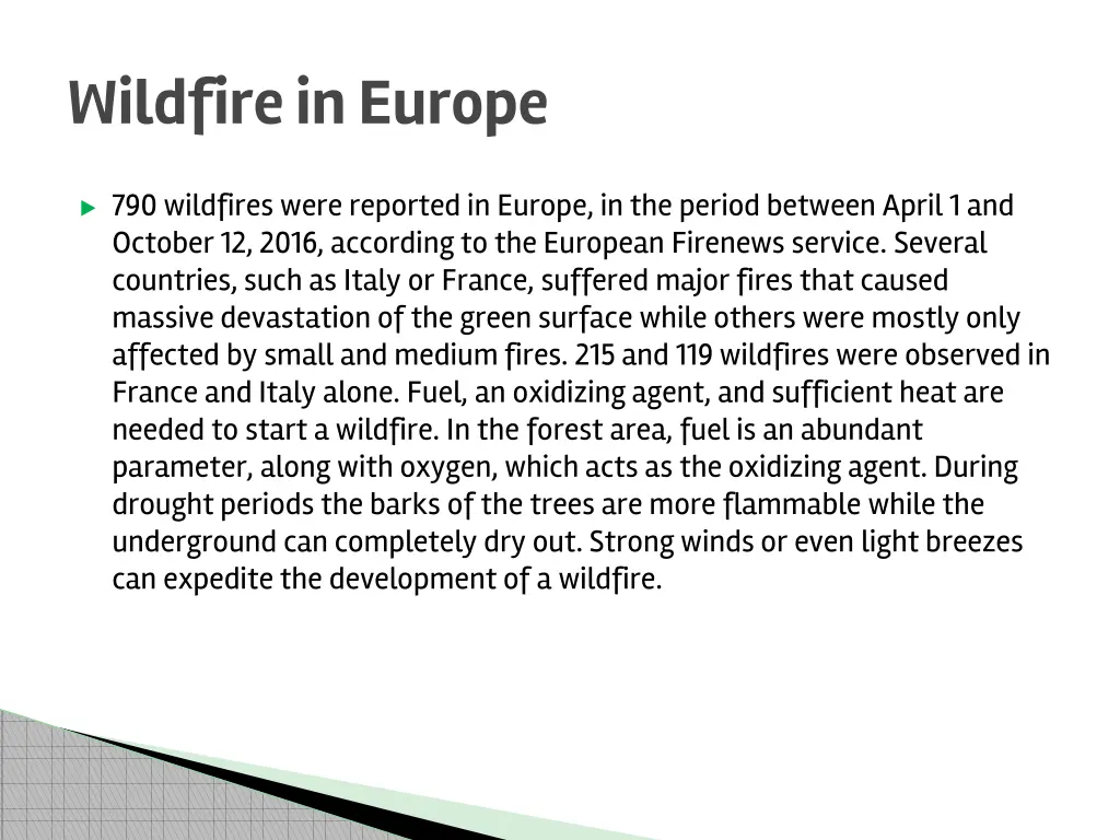 wildfire in europe 1