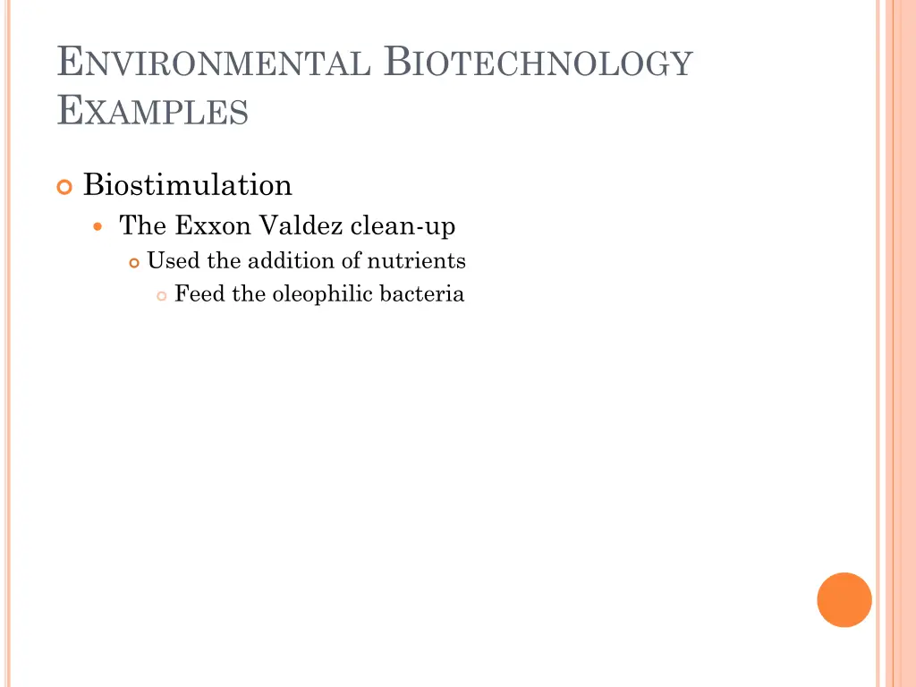 e nvironmental b iotechnology e xamples 2