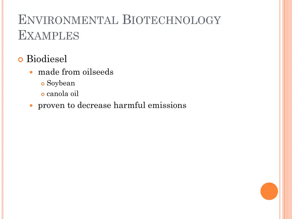 e nvironmental b iotechnology e xamples 3