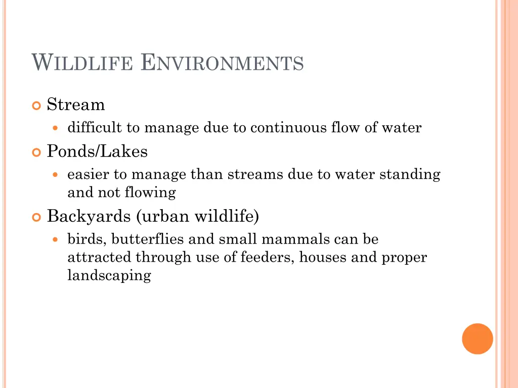 w ildlife e nvironments 1