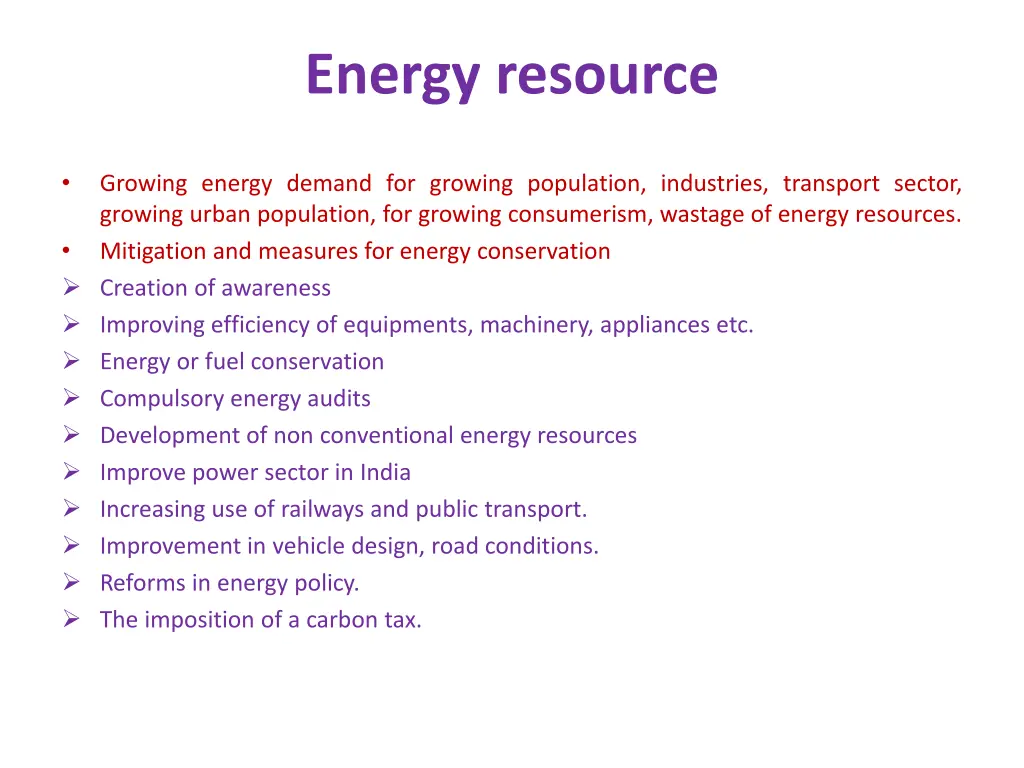 energy resource