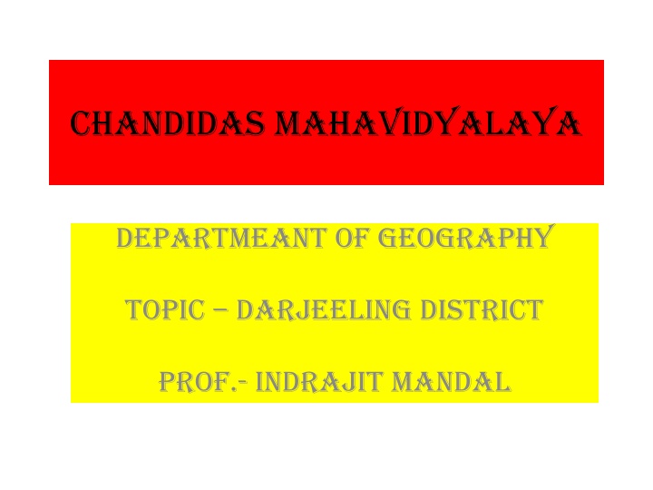 chandidas mahavidyalaya