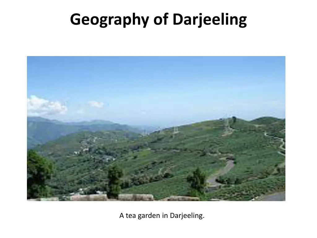 geography of darjeeling