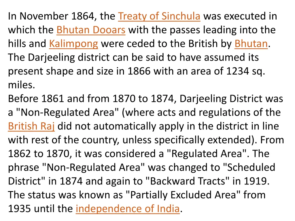 in november 1864 the treaty of sinchula