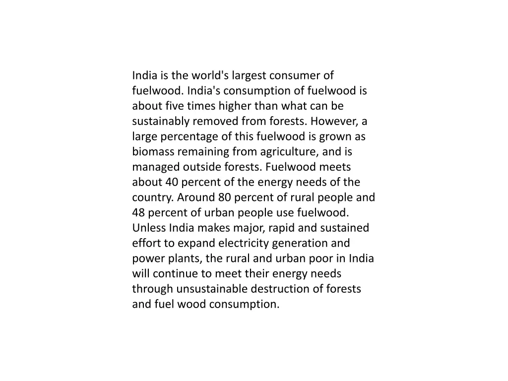 india is the world s largest consumer of fuelwood