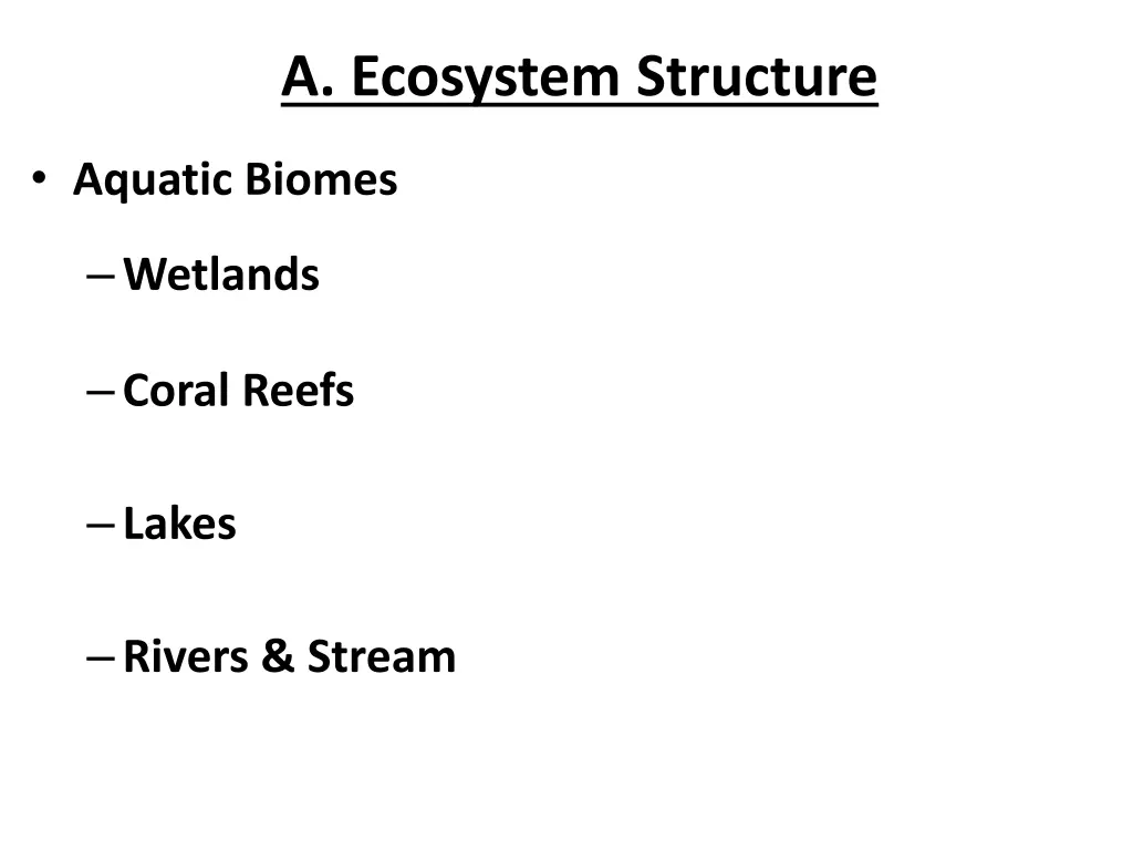 a ecosystem structure 2