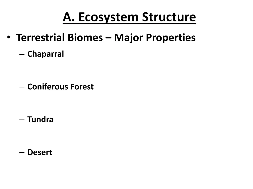 a ecosystem structure 4