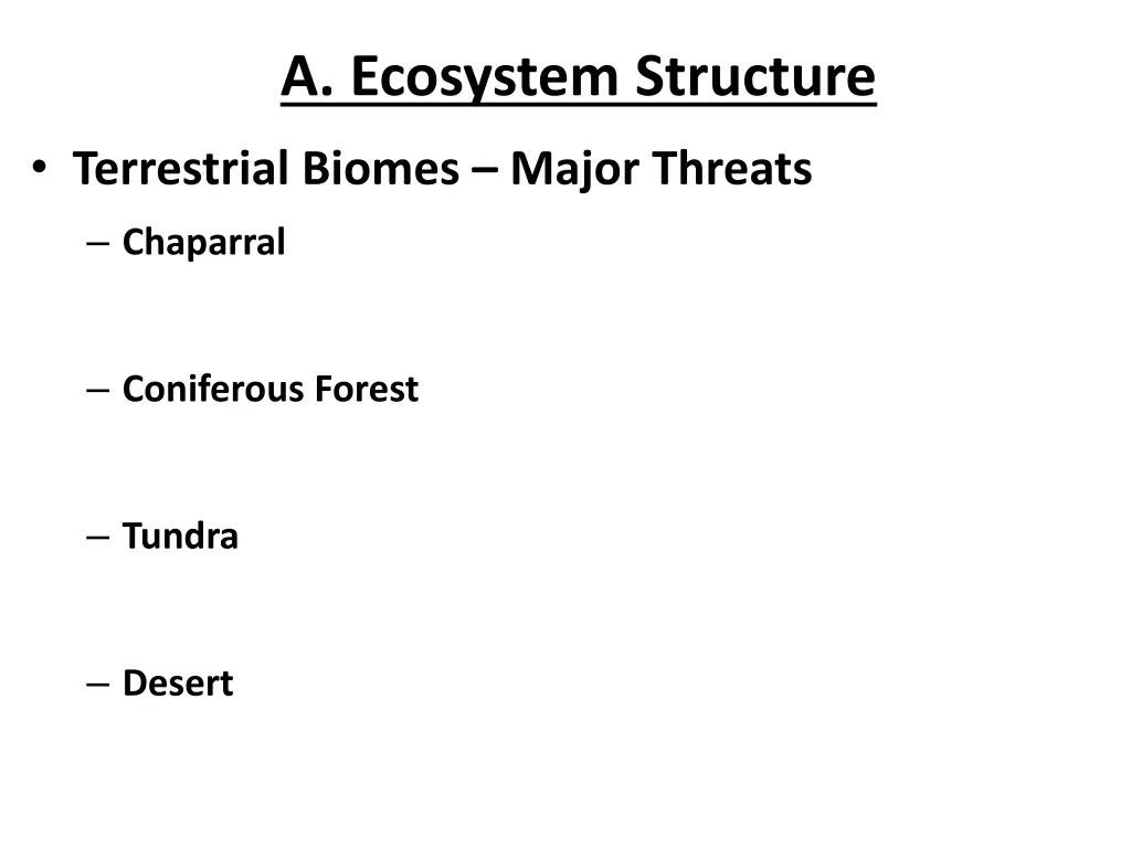 a ecosystem structure 6