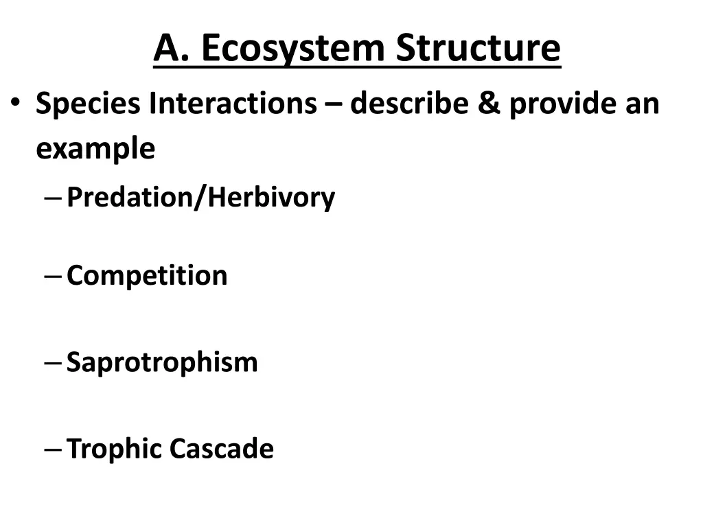 a ecosystem structure species interactions 1