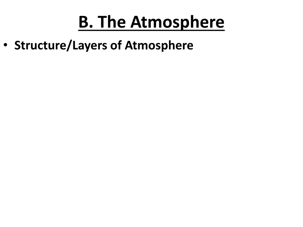 b the atmosphere 1