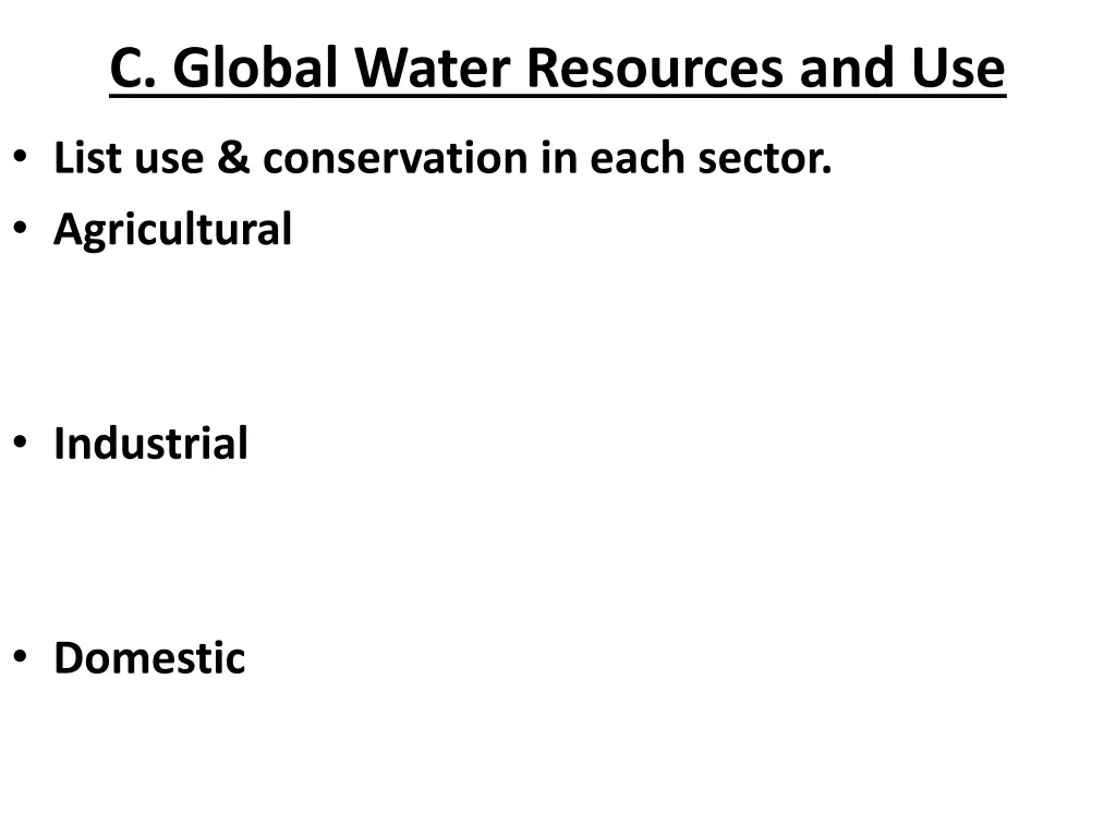 c global water resources and use 2