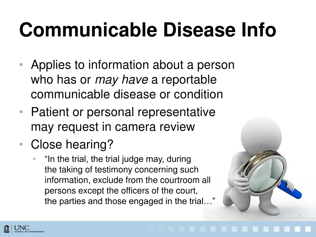 communicable disease info