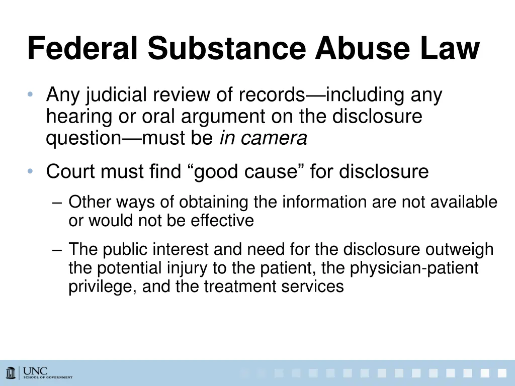 federal substance abuse law