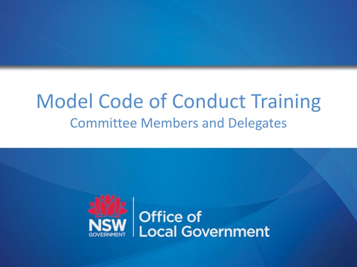 model code of conduct training committee members