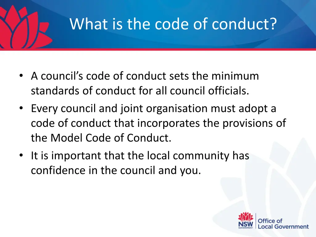 what is the code of conduct