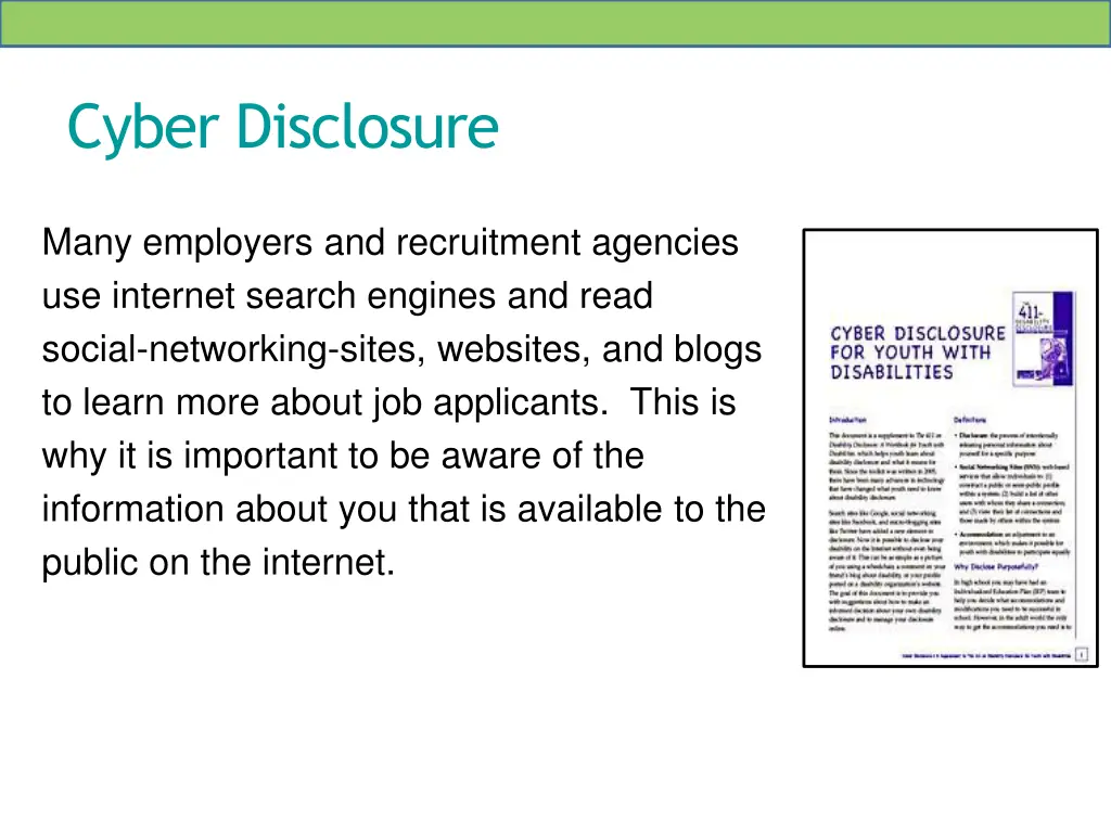 cyber disclosure