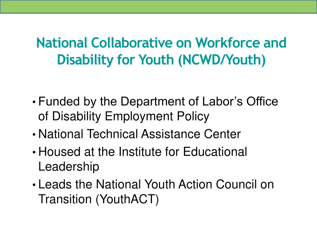 national collaborative on workforce