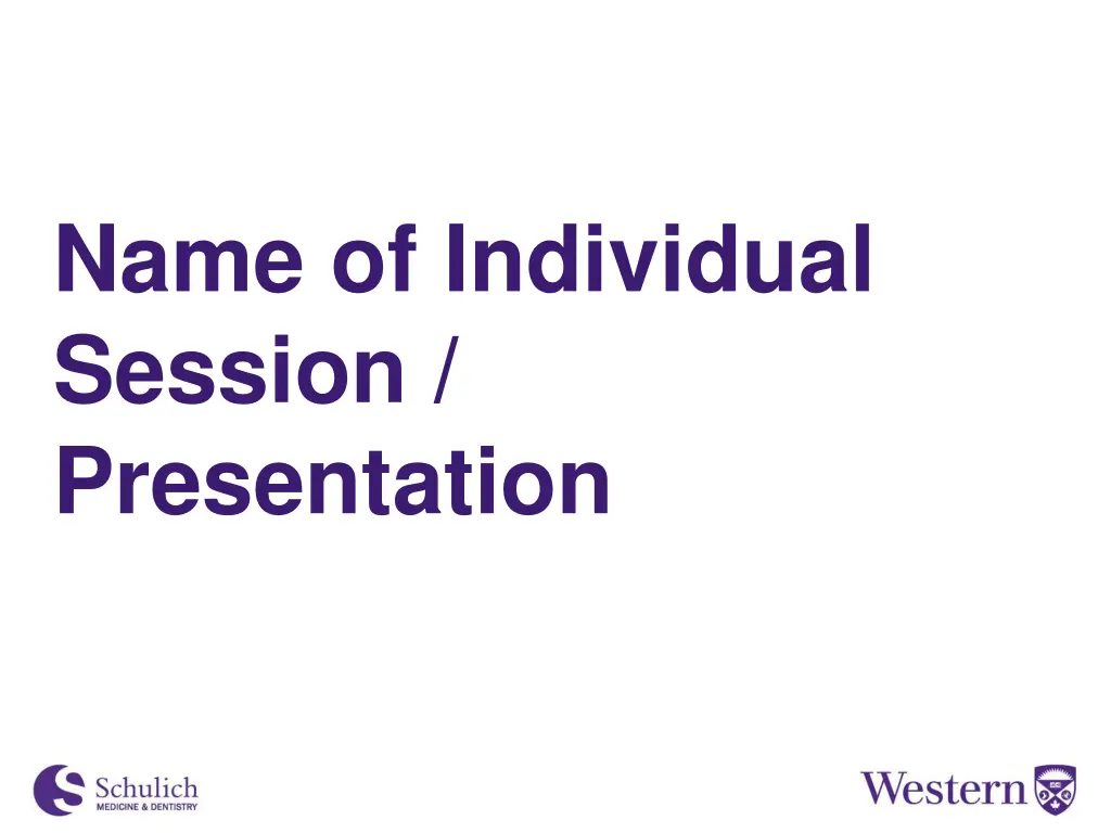 name of individual session presentation