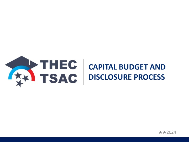 capital budget and disclosure process