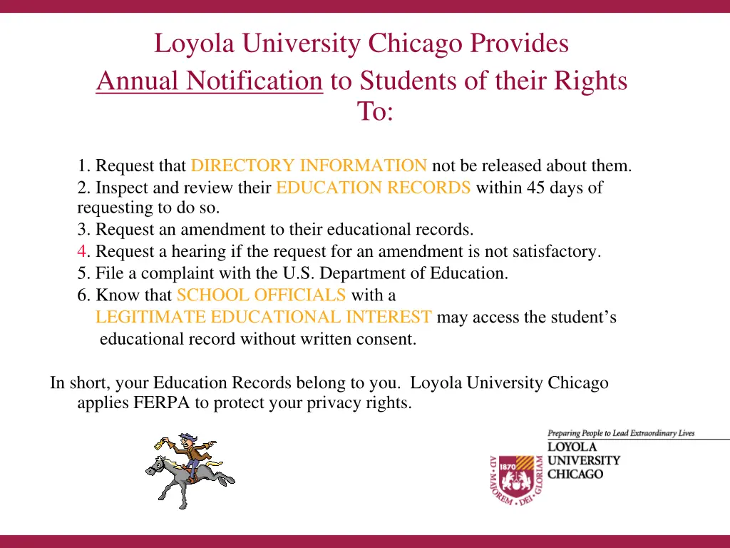 loyola university chicago provides annual