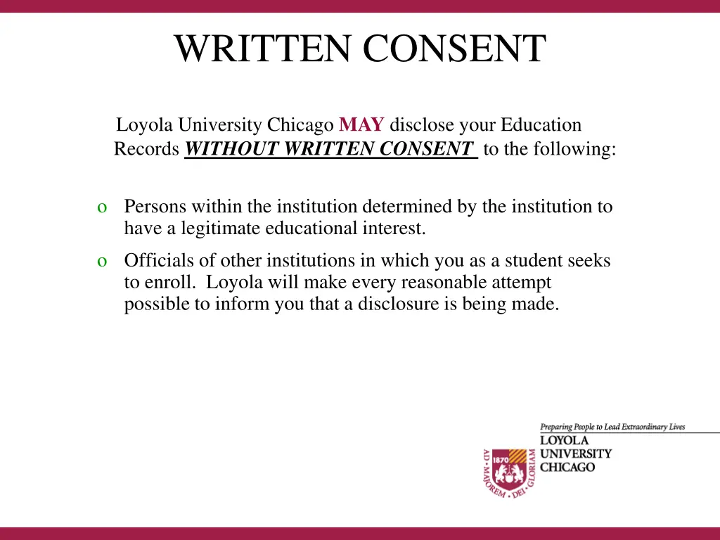 written consent 1