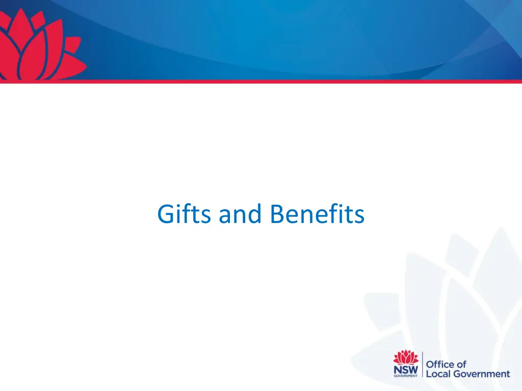 gifts and benefits