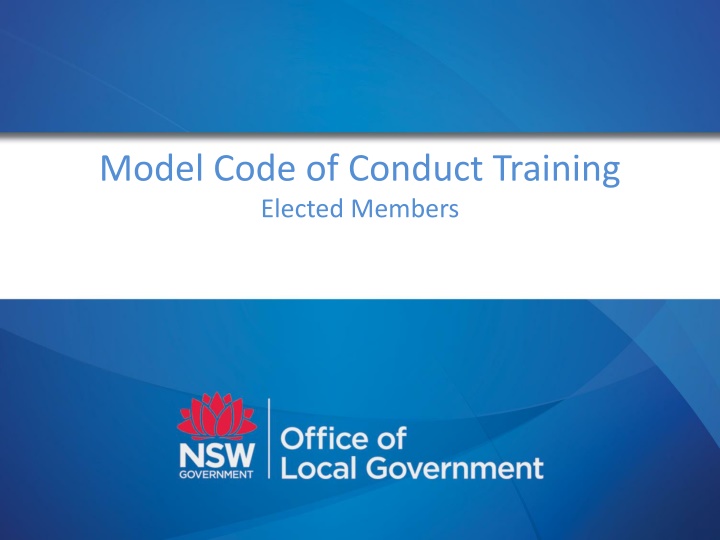 model code of conduct training elected members