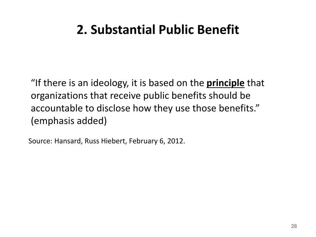 2 substantial public benefit 1