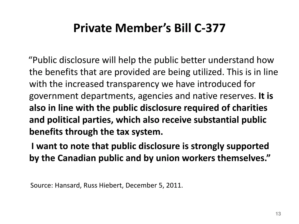 private member s bill c 377 4