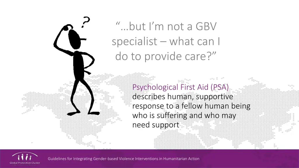 but i m not a gbv specialist what