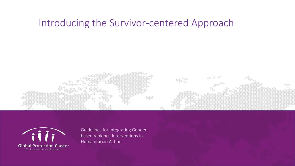 introducing the survivor centered approach