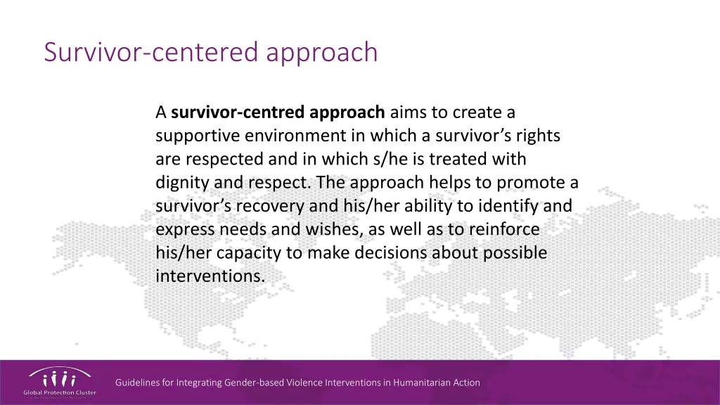 survivor centered approach