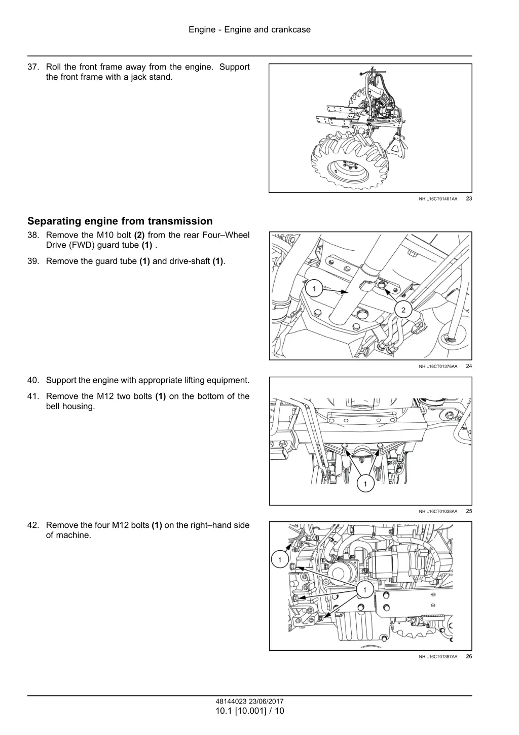 engine engine and crankcase 6