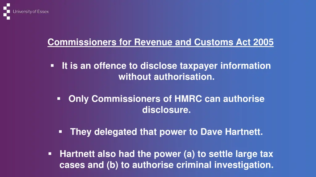 commissioners for revenue and customs act 2005