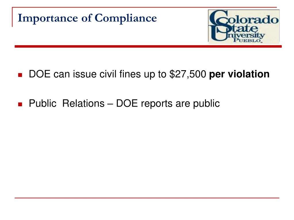 importance of compliance