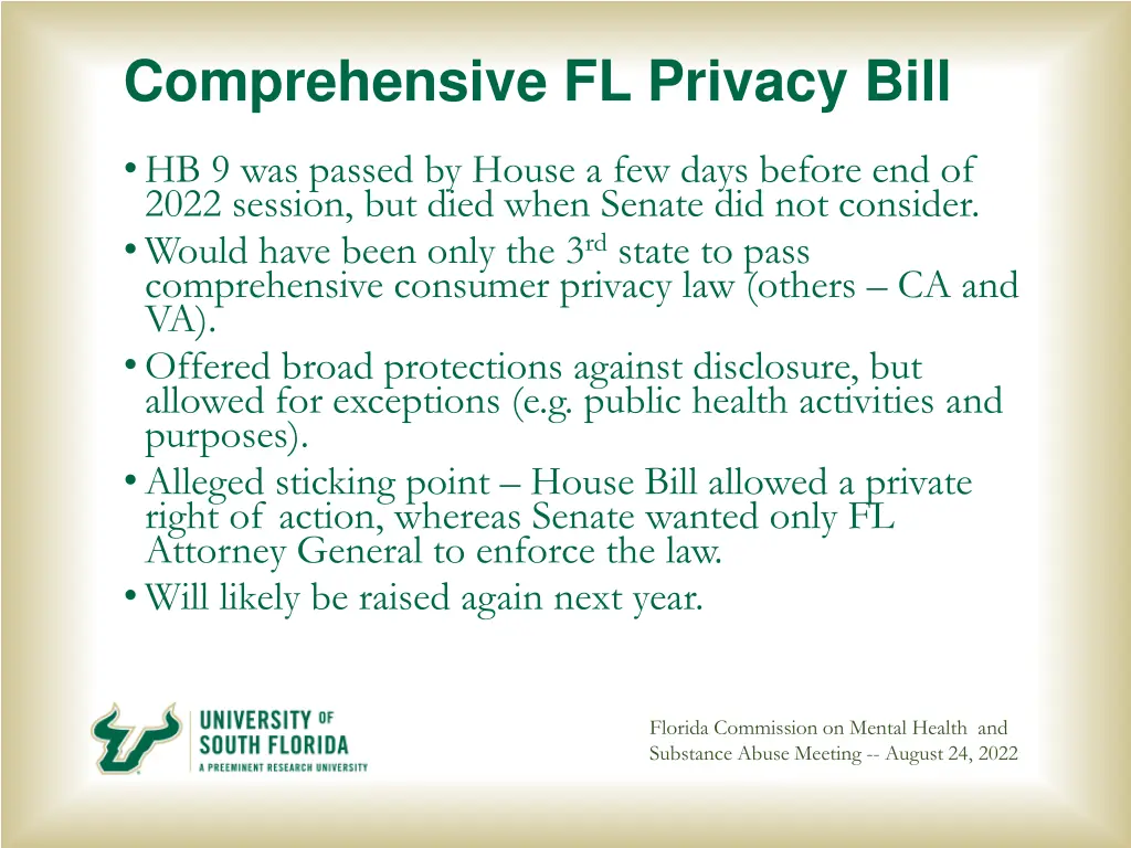 comprehensive fl privacy bill