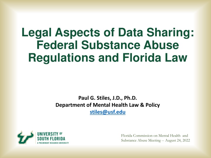 legal aspects of data sharing federal substance