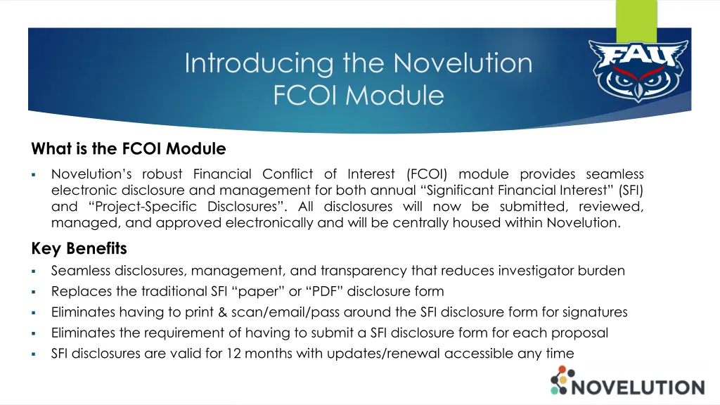 introducing the novelution fcoi module