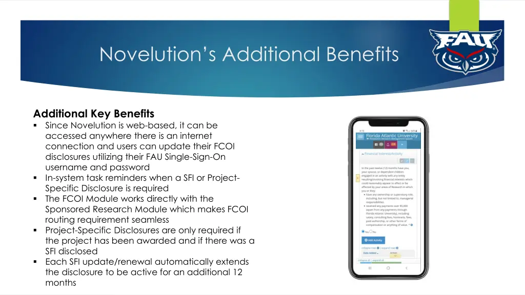 novelution s additional benefits