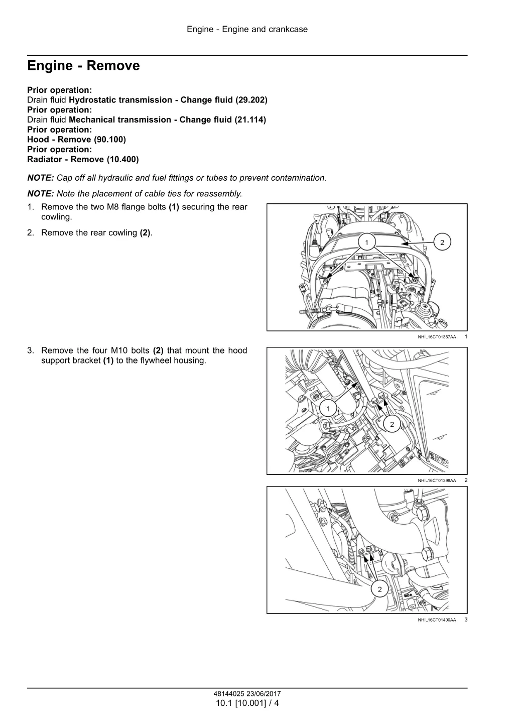 engine engine and crankcase